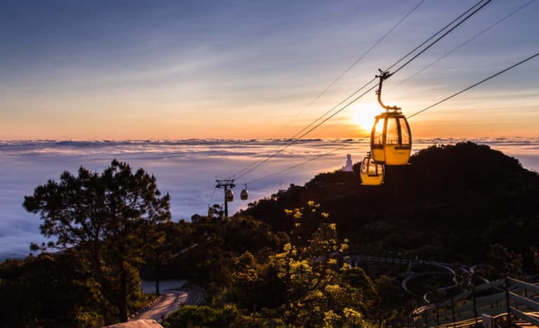 Cáp treo chiều về